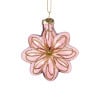 Kersthanger bloem - paars - 8.5x8x3.4 cm
